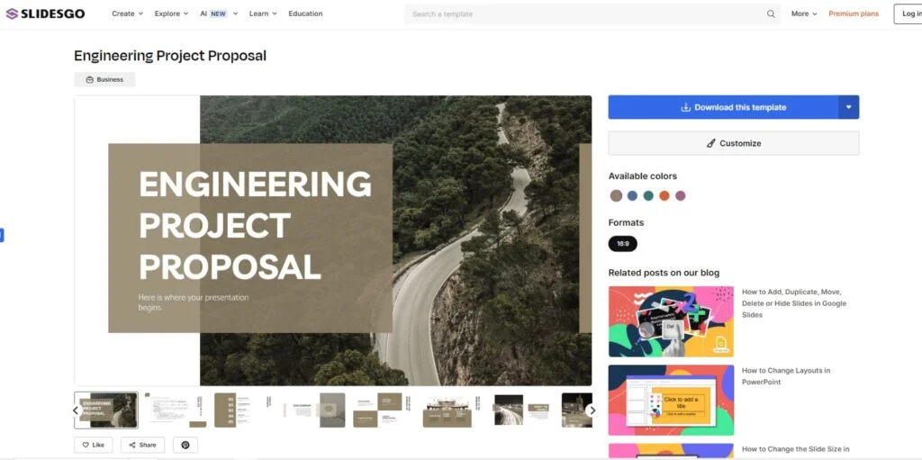 Engineering Project Proposal Slidesgo Template