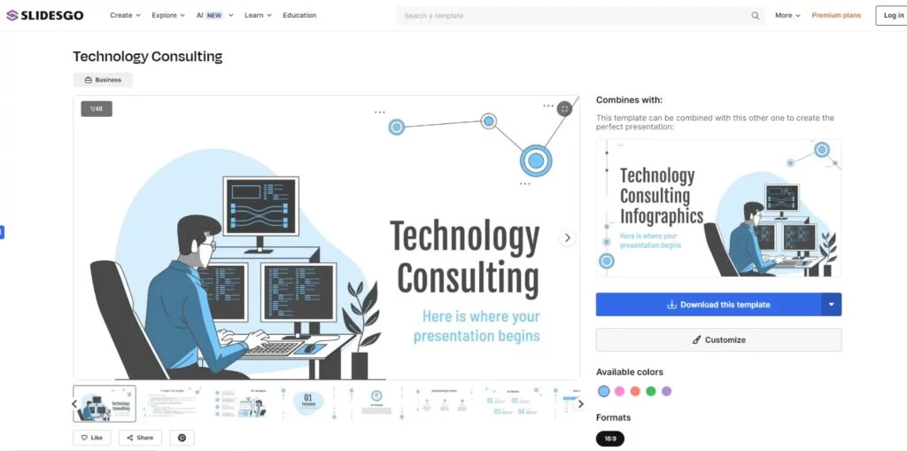 Technology Consulting Slidesgo Template